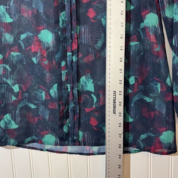 VTG Y2K Mudd Sheer Chiffon Blouse Top Boho Indie Festival Fairy Grunge Retro M - Picture 6 of 9